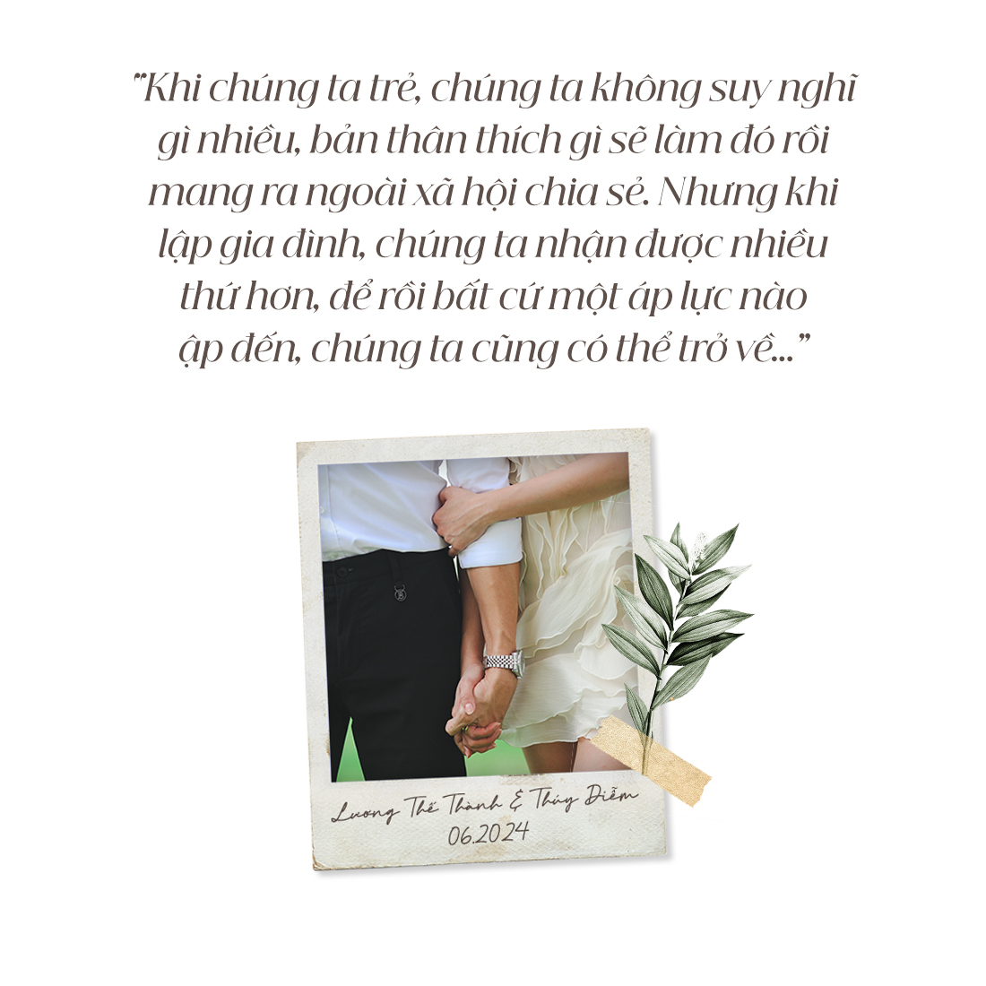 Lương Thế Thành - Thuý Diễm: 'Hôn nhân cho chúng tôi nhiều bài học' Ảnh 1