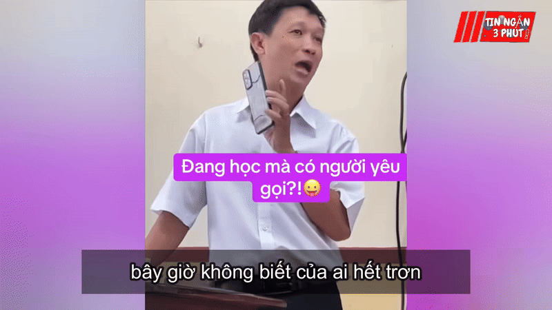 Màn ứng xử của thầy giáo khiến cả lớp được phen cười ngả nghiêng