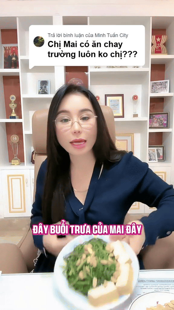 Mailisa giới thiệu về bữa ăn đơn giản của mình.