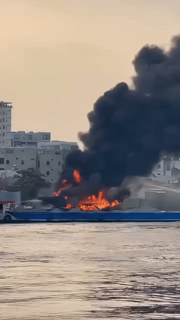 Hiện trường vụ cháy.