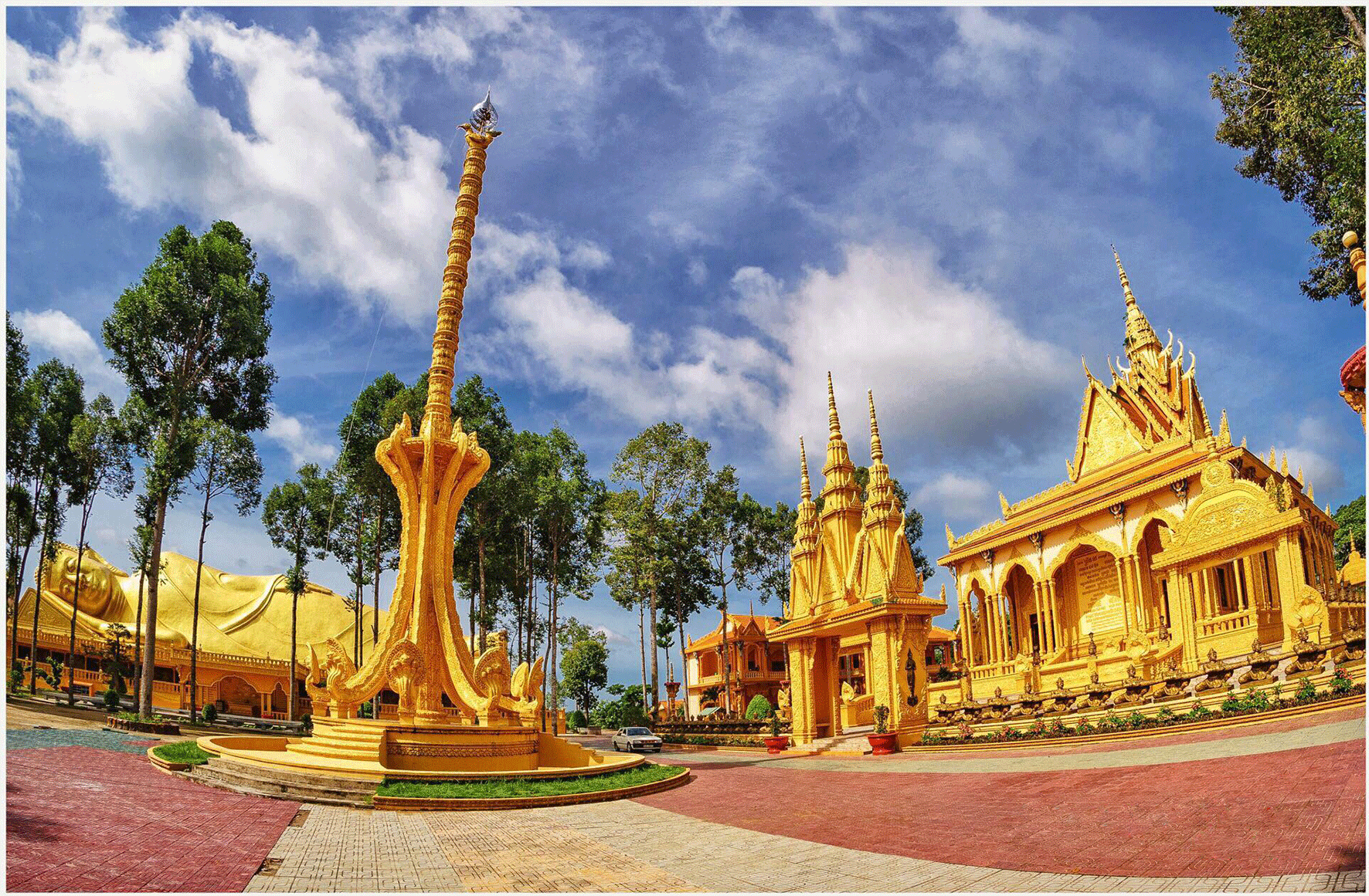 Ngôi chùa cổ kính ở Trà Vinh.