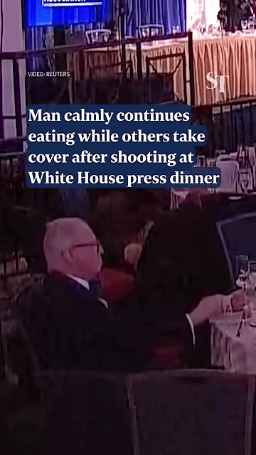 'Người đàn ông salad' ở tiệc Nhà Trắng lên tiếng lý do thản nhiên ngồi ăn giữa hỗn loạn nổ súng? Ảnh 1