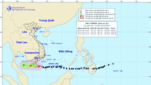 Trung tâm Dự báo khí tượng thuỷ văn TW: 'Thế giới không dự báo đúng diễn biến bão Tembin'