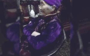 'Thần thái siêu đáng yêu' của bà ngoại vừa xem phim vừa ngủ gật