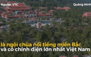 Toàn cảnh chùa Ba Vàng từ góc nhìn trên cao