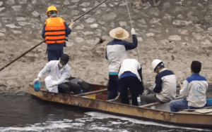 Xem 'màn trình diễn' biến bùn thành CO2 và nước trên sông Tô Lịch