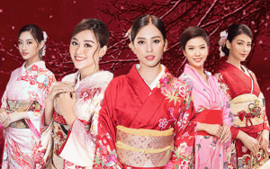 Thúy Vân - Phương Khánh - Tiểu Vy - Tường San đẹp bất phân thắng bại khi diện Kimono