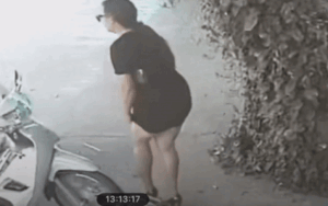 Cô gái vồ trộm mèo của chủ quán giấu vào trong váy rồi bỏ đi khiến dân mạng bức xúc