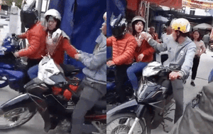 Clip: Bị người đàn ông kéo giữ lại bắt về nhà, người phụ nữ gay gắt phủ nhận: 'Không phải vợ' và giục nhân tình lái xe rời khỏi đám đông