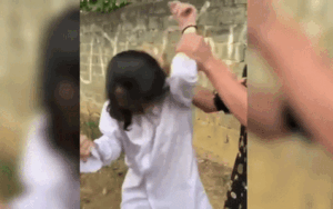 Clip: Nhóm phụ huynh vây đánh, chửi xối xả một nữ sinh giữa đường