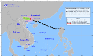 Diễn biến mới nhất của bão số 1, miền Bắc đang bắt đầu mưa lớn
