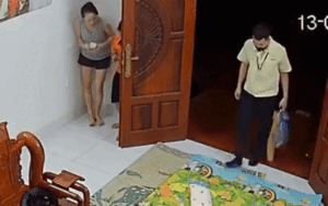 Màn chào đón bố đi làm về của 4 mẹ con lan toả niềm hạnh phúc