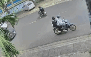 2 nữ sinh định nổ xe máy đi học, camera ghi lại cảnh dở khóc dở cười