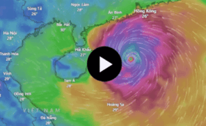 Bão Yagi mạnh lên thành siêu bão, gió mạnh lên tới 200km/h