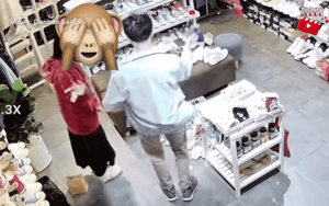 Thanh niên nhảy múa trong shop giày tưởng dễ thương, đến khi xem camera ai cũng 'nóng mắt'