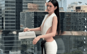 Nữ diễn viên quyến rũ bậc nhất showbiz diện váy khoét sâu, khoe sắc vóc rạng rỡ hậu đám cưới