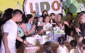 Không gian đặc biệt tại tiệc sinh nhật con trai Quang Hải - Chu Thanh Huyền ở sân bóng làng