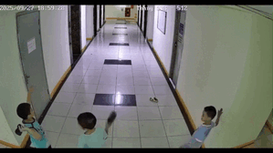 Hà Nội: Bé trai ném dép trúng vòi nước chữa cháy làm 2 thang máy chung cư tê liệt