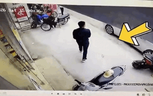 Clip: Người đàn ông vừa bước ra khỏi cửa hàng tạp hoá liền gặp cảnh xui xẻo