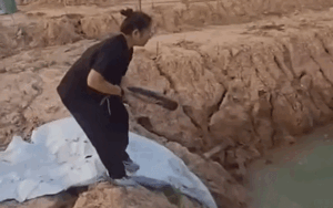 Clip: Xem cô gái đi phóng sinh cá, dân mạng khuyên 'nên bỏ vào bọc mang về'