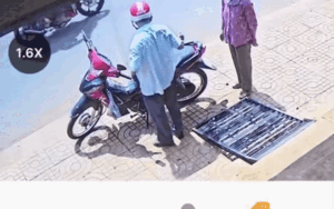 Giữa trưa nắng, ông chú cởi áo rồi có hành động bất ngờ dành cho vợ