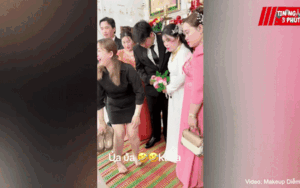 Chuyên viên trang điểm định giúp cô dâu tăng chiều cao, diễn biến tiếp theo khiến ai cũng bất ngờ