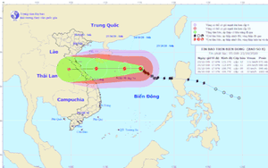 Dự báo bão số 8 hướng vào Hà Tĩnh - Quảng Trị, giật cấp 15