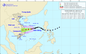 Bão số 10 suy yếu thành áp thấp nhiệt đới trước khi đổ bộ vào đất liền