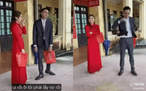 Clip: Đi đăng ký kết hôn, chú rể mếu máo kêu 'Ôi trời ơi, tôi phải lấy vợ rồi' khiến dân tình cười ngất