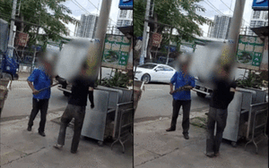 Clip: Định bỏ trốn sau va chạm, ông chú cầm gậy đuổi đánh nam thanh niên ngay trên đường