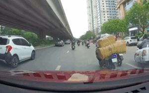 Chở hàng cồng kềnh gây tai nạn cho cô gái, hành động tiếp đó của người đàn ông càng gây bức xúc hơn nữa