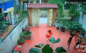 Clip: Anh trai xông xáo dạy em gái vẩy rau và cái kết 'chán không buồn nói'