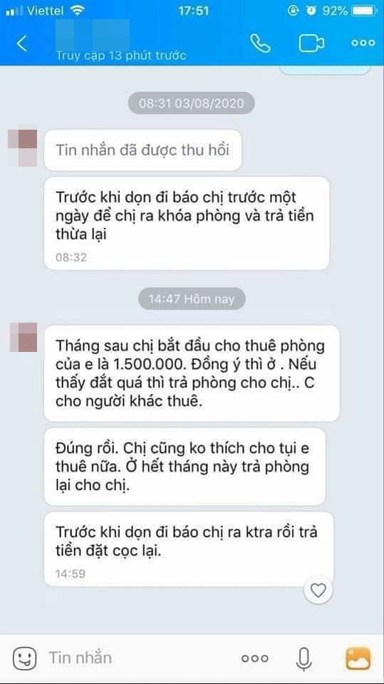 Chia sẻ bài viết của chủ trọ tốt bụng khác, cô gái bị đuổi khỏi nhà thuê giữa mùa dịch Ảnh 3