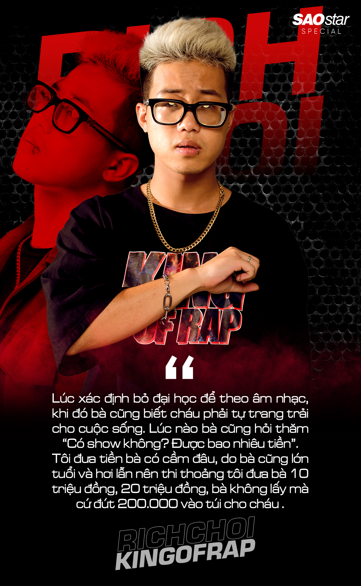 RichChoi: Quá khứ được gột sạch sau King of Rap, bà từng khổ vì tôi rất nhiều Ảnh 3