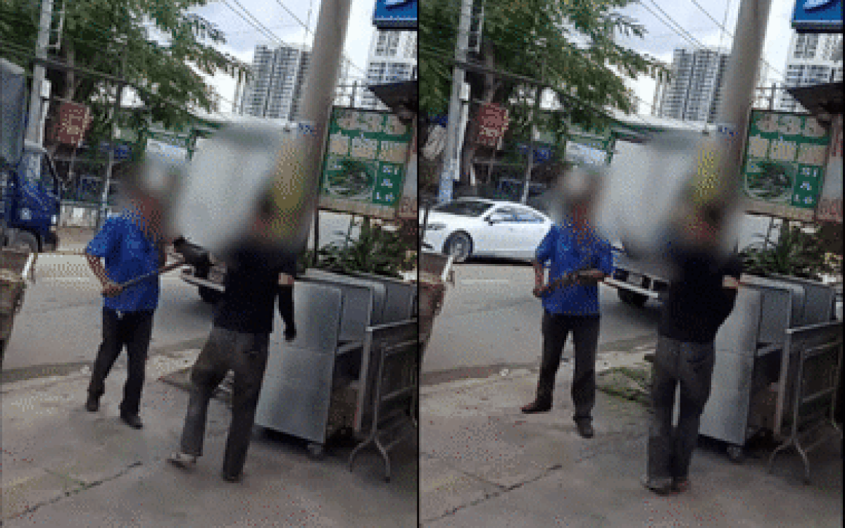 Clip: Định bỏ trốn sau va chạm, ông chú cầm gậy đuổi đánh nam thanh niên ngay trên đường Ảnh 2