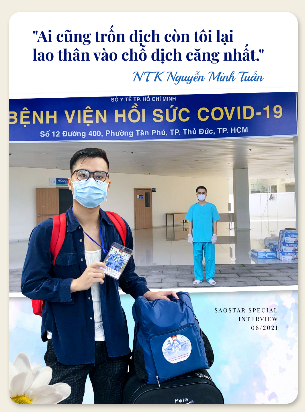 NTK Nguyễn Minh Tuấn: Những mất mát đau đớn vì covid-19 càng tiếp sức mạnh cho tôi đi chống dịch Ảnh 2