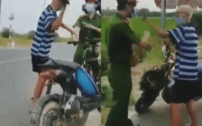 Cụ ông chửi bới, cầm mũ cối dọa đánh chiến sĩ công an: 'Già chín chục tuổi đầu rồi mà còn sợ trẻ con' Ảnh 2