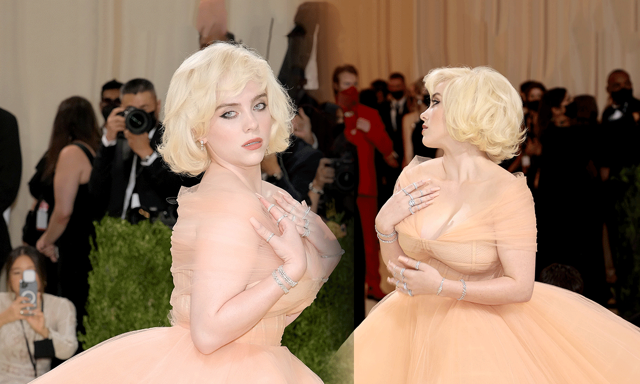 Billie Eilish mặc váy khoe 'cặp tuyết lê' khủng, cần 5 người rước lên thảm đỏ Met Gala Ảnh 2