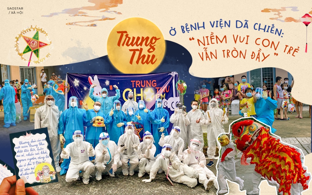 Trung Thu ở bệnh viện dã chiến: 'Niềm vui con trẻ vẫn tròn đầy' Ảnh 2
