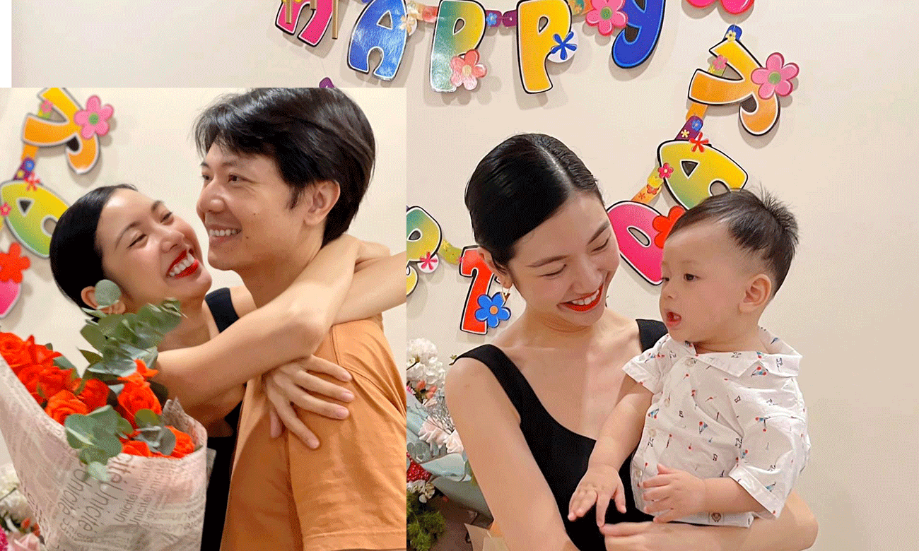 Á hậu Thúy Vân ôm chặt chồng điển trai trong sinh nhật đón tuổi 28 Ảnh 2