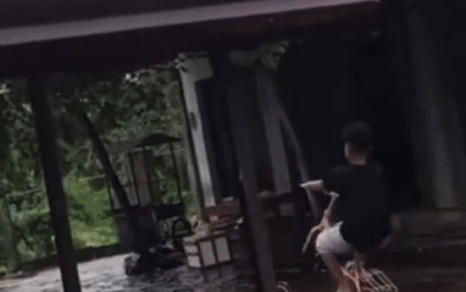 Clip: Đang trình diễn 'bốc đầu' thì bất ngờ gặp sự cố, bé trai nhận cái kết 'dập mông' Ảnh 2