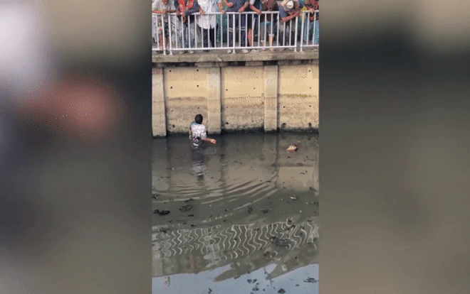 Hoảng hốt phát hiện 'xác chết trôi sông', tới gần người dân thêm tá hỏa trước sự thật Ảnh 2