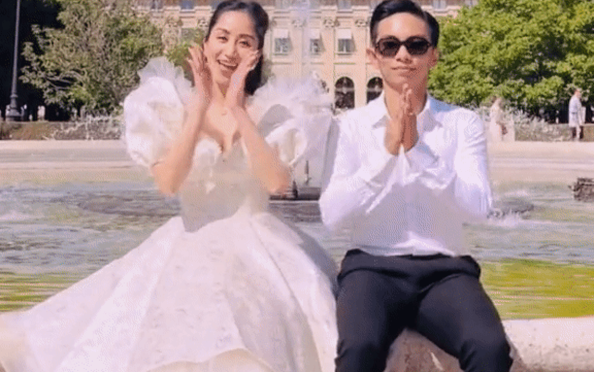 Vợ chồng Khánh Thi bắt trend 'thả thính': Nụ hôn lãng mạn trong trang phục cưới khiến fan xuýt xoa! Ảnh 2