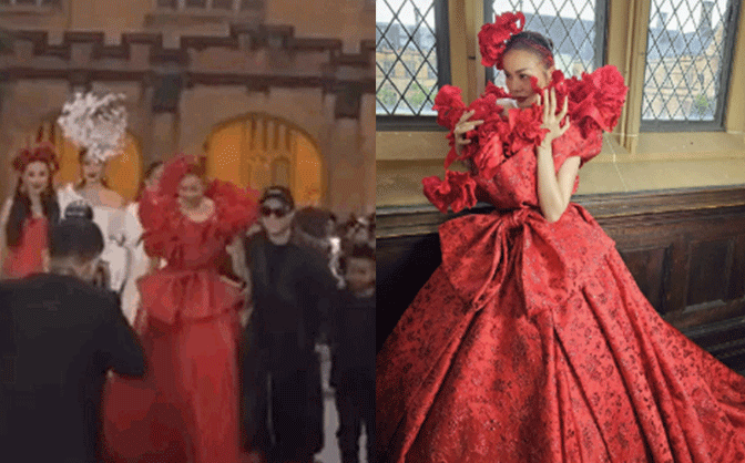 Siêu mẫu Thanh Hằng gặp xử cố trang phục đến 'suýt té', cách xử lý ra sao? Ảnh 2