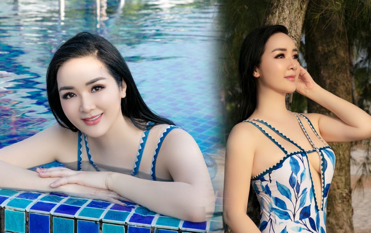 Hoa Hậu Giáng My Mặc Bikini Khoe Vóc Dáng Đẹp 'Nao Lòng' Ở Tuổi 51