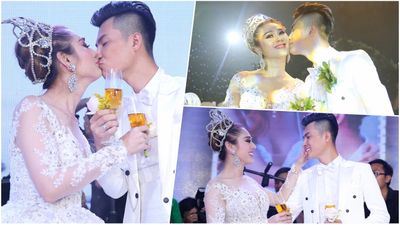 'Công chúa' Lâm Khánh Chi ngọt ngào, liên tục khóa môi ông xã điển trai Phi Hùng