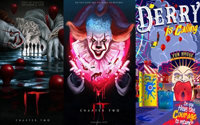 Gã hề ma quái - IT Chapter 2: Top 10 poster rùng rợn đến điên loạn