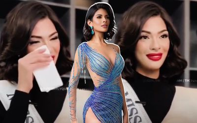 Tân Miss Universe bật khóc khi nhắc đến một người