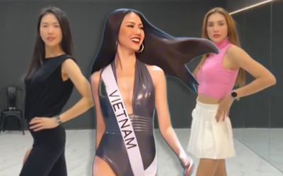 Hoàng Yến tung clip 'bẻ dáng' catwalk cho Bùi Quỳnh Hoa gây ngỡ ngàng