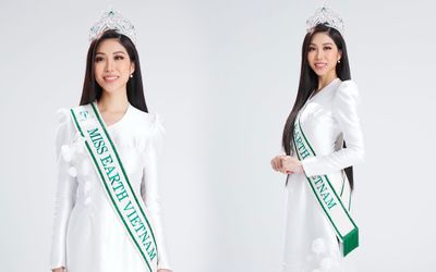Đại diện Việt Nam diện áo dài, sẵn sàng nhập cuộc Miss Earth